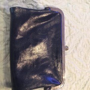 Super cute Double Kisslock Fold Leather Wallet!